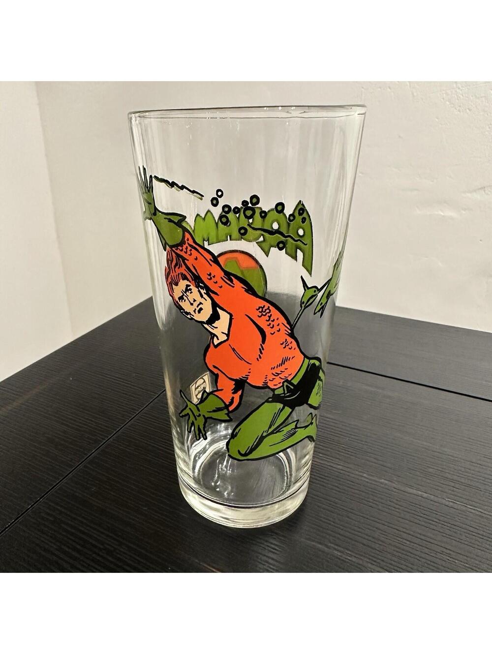 Vintage 1978 Pepsi DC Comics Aquaman Drinking Glass EUC